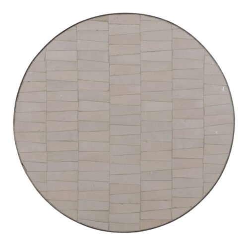 TAPA DE CERÁMICA Y METAL TANYA estilo Mediterráneo redonda