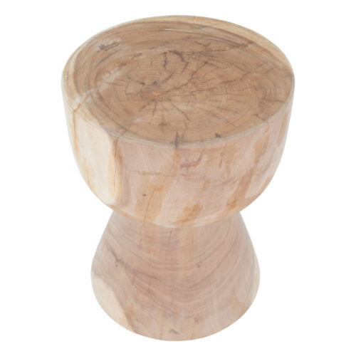 Mesa auxiliar Kanan, estilo Rústico. Fabricada en madera tropical de suar. Producto fabricado de manera artesanal. Produit non adapté à une utilisation en extérieur. superior