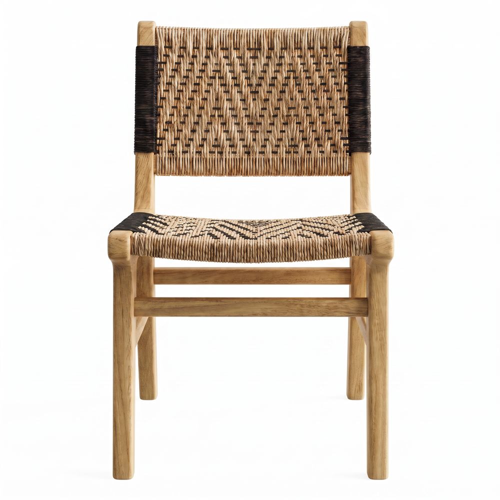 SILLA DE MADERA FABELIO estilo Mediterráneo.