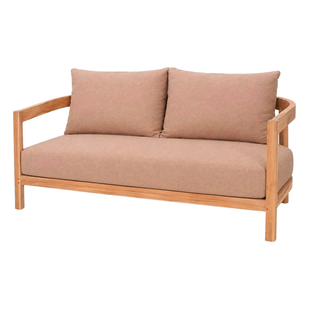 misterwils-banco-madera-simonetta-1 Banco de madera Simonetta, de estilo Mediterráneo.
Estructura de madera maciza de teka con acabado natural.
Cojines tapizados en textil color tostado.
