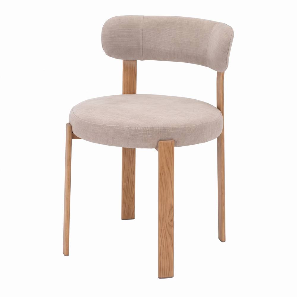 Silla tapizada Yoko, de estilo Contemporáneo.
Estructura de acero con cabado en imitación madera de roble.
Asiento y respaldo tapizados en textil.
